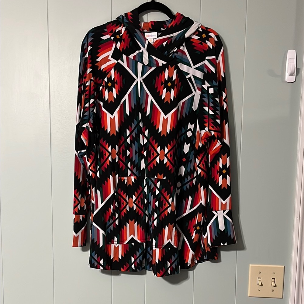 LuLaRoe Amber Aztec print hoodie